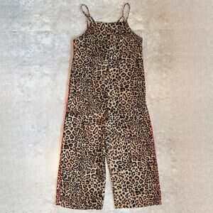 Topshop Leopard Print Slip On Jumpsuit.